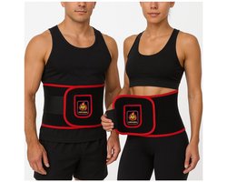LuxuryBody Aruvaya Afslankband - Sport Zweetband - Waist Trainer - Zweetband Buik - Buikband Afvallen - Sauna Belt - Buiktrainer - Sport Zweetband & Afslankband voor Buik - One Size Fits All