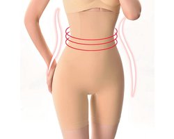 Magic Body Afslankbroek Naadloze Vrouwen Cycliste Broek Corset Kleed mooi af Beige Maat XS/S