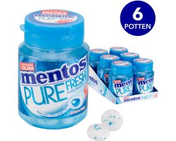 Mentos Gum | Pure Fresh | Fresh Mint 30 | 6 stuks | 6 x 60 gram (30 stuks)