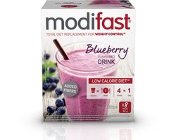 Modifast Intensive - Milkshake - Bosbes - 8 x 55 gr
