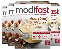 Modifast Intensive Pudding Yoghurt Hazelnoot - 4 x 8 x 55 gr - Voordeelverpakking