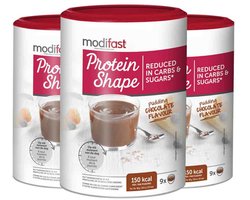 Modifast Protein Shape Pudding Chocolade - 3 x 405 gr - Voordeelverpakking