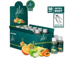 Momordica Detox Mix Shot Abrikozendrank - Groene Appelazijn - Abrikoos - Citroen - Honing - Rozemarijn - 10 stuks