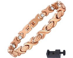 Narvie - Helende Armband - Dames Magneet Armband - Gezondheidsarmband Magnetische Armband - koper/bruin