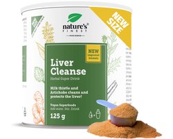 Nature's Finest Liver Cleanse Poeder 125g - 100% Natuurlijke Detox & Lever Reiniging - Lever Detoxkuur met Artisjok, Mariadistel - voor Vegan en Vegetariërs