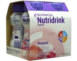Nutridrink Protein aardbei - 4 x200 ml