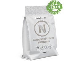 Nutrifoodz - Eiwitpoeder Vegan - Complete Protein - Vegan Eiwitshake - Vanillesmaak - 20 maaltijden - Maaltijdshake – Essentiële vitamines en mineralen