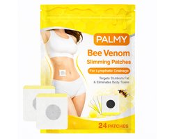 PALMY® Bijengif Afslank Pleisters (24 stuks) – Afslankpleisters met Natuurlijke Ingrediënten - Afvallen - Vervangt Afslankpillen - Bijengif