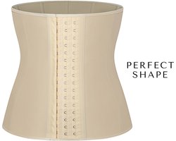 Perfect Shape Waist Trainer Beige | Maat M | Latex Body Shaper voor een Slanke Taille & Zandloper figuur | Corrigerend en Afslankend | Shapewear/Korset