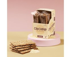 Protiplan - Protein Crackers Sesamzaad - 128 stuks - 128 x 22,5 g - Koolhydraatarm - Eiwitrijk