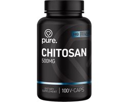 Pure. - Chitosan - 100 vegan capsules - hoog gedoseerd – cholesterolgehalten