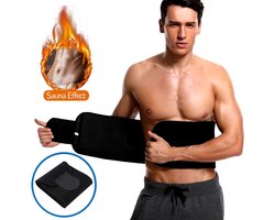 Slim-Shirt.com® Shaping Sauna Band - Sauna Belt - Waist Trainer - Zweetband - Taille Shaper - Uniseks geschikt voor mannen en vrouwen - L+ grote maat - Extra breed 23 cm - Extra Lang tot buikomvang van 124cm