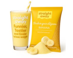Straight away Maaltijdvervanger – Dieet Shake – Banaan – 21 x 55 gram