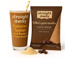 Straight away Maaltijdvervanger – Dieet Shake – Café Noir – 21 x 55 gram