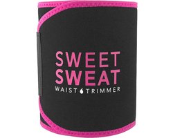 Sweet Sweat Waist Trimmer - Waist Trainer - Afslankband - Waist Shaper - Sauna Belt Roze | Size: Small