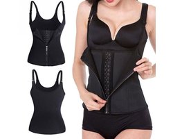 Tailletrainer Body voor Vrouwen - Buikcontrolerend Corset Shapewear - Met Stalen Baleinen, Cincher Tanktop Girdle - Maat L Borstomvang: 68 cm, Tailleomvang: 66 cm