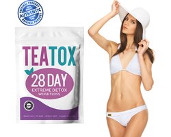 TeaTox 28 Dagen Detox Thee – Vegan Afslank kuur – Buikvet Verbranden | Snel Afvallen | Detox darmen | Fatburner | Thee Kuur | Gewicht Verliezen