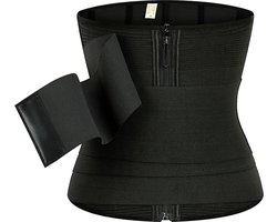 Teep Waist Trainer Met Wikkelband – Corset – Korset – Postuur Corrector – Waist Shaper – Corrigerend Ondergoed Dames – Shapewear Dames – Zwart – Maat XS/S