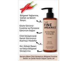 The fine organics Serrano Pepper Extract Verstevigende regionale afslankende anti-cellulitis en striae Koude Lipolyse-gel, Serrano-peperextract helpt de cellulitis en striae op ongewenste delen van uw lichaam te verminderen en strakker maken 250 ml