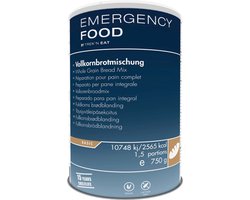 Trek’n Eat Emergency Food Volkorenbroodmix - 450 g - 15 jr houdbaar - Noodpakket - Noodrantsoen - Vriesdroogmaaltijd - Rantsoen - Outdoormaaltijd - Survival food - Overlevingspakket