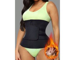 Verstelbare Waist Trainer - Maat L -Met Rits en Klittenband - Op maat aan te passen - Gemakkelijk te dragen, ook tijdens sporten! Buikband, Afslankende Taille-trainer, Fitnessaccessoires - Korset
