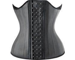 Waist Trainer - Korset - Zwart - Maat L - Latex - Shapewear - Buikband - Zweetband - Corset - Lingerie