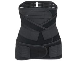 Waist trainer - Postpartum buikband – Buikwikkel voor na de bevalling - Slankmakende herstelband – band - Corrigerend ondergoed - Buikband - afslanken - Afslankband - Zwart - LOUZIR