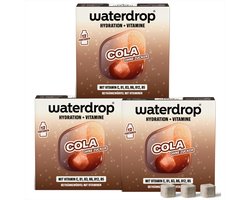 waterdrop® Microdrink Cola NIEUW RECEPT – 36 suikervrije smaakmakers, oplosbare bruisblokjes, zero calorieën, met vitamines, gezond alternatief voor frisdrank, voor bruiswater