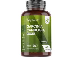 WeightWorld Garcinia Cambogia capsules - 1000 mg - Met 60% hydroxycitroenzuur (HCA) - 60 capsules voor 2 maanden
