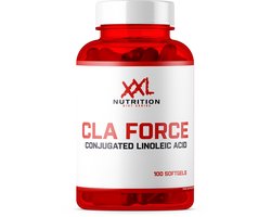 XXL Nutrition - CLA Force! - CLA Linolzuur Supplement Cholesterol Gehalte - 100% Vrij van Stimulanten - 100 Softgels