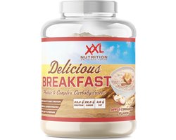 XXL Nutrition - Delicious Breakfast - 20 Gram Eiwit - Eiwitrijk Ontbijt of Snack - Whey Protein Melkeiwit - Complexe Koolhydraten - Diverse Smaken - Appel Kaneel - 2500 Gram (50 doseringen)