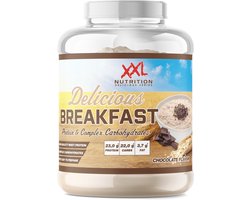 XXL Nutrition - Delicious Breakfast - 20 Gram Eiwit - Eiwitrijk Ontbijt of Snack - Whey Protein Melkeiwit - Complexe Koolhydraten - Diverse Smaken - Chocolade - 2500 Gram (50 doseringen)