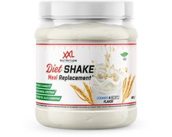XXL Nutrition - Diet Shake - Tot 46 Gram Eiwit - Maaltijdshake, Eiwitshake, Maaltijdvervanger, Afvallen - Whey, Melkeiwit & Soja Isolaat - Mix van Voedingsstoffen - Cookies & Cream - 480 Gram (12 shakes)