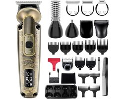 8-in-1 Baardtrimmer en Tondeuse Set voor Mannen - Waterdicht en Instelbaar