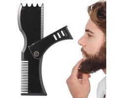 Baard Sjabloon voor Perfecte Baardlijnen en Snor Stijlen - Vormgevingshulp voor Mannen