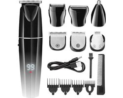 Baardtrimmer - Scheerapparaat - 11 in 1 Gezicht & Baard Trimmer - Tondeuse - Skull Shaver - Scheerapparaten Mannen - Neustrimmer