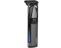 BaByliss Super-X Metal Black Edition S991E Baardtrimmer - Japans Staal Mes - 0.4mm-5.0mm haarlengte - Digitaal Scherm - Meebewegende Kop