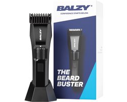 BALZY The BeardBuster® – Baardtrimmer voor Mannen – 20 Lengtes – Titanium T-Blade – USB-C – Waterbestendig (IPX5) -USB-C