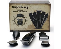 BarberRonny 5 in 1 Baardtrimmer voor Mannen - Trimmer - Bodygroomer - Multigroomer - Zilver