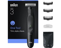 Braun All-in-One Series X XT3100 +5 Stylingtools - 4D Flex Scheerblad - Style & Scheer - Zwart