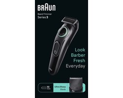 Braun Baardtrimmer BT3411 - Zwart