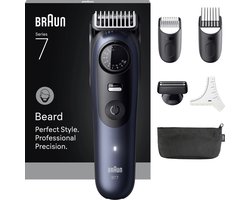 Braun Baardtrimmer Series 7 BT7520 + 6 Tools - ProBlade - 40 Lengtes - Blauw