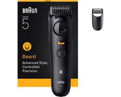 Braun BeardTrimmer 5 BT5500 baardtrimmer Batterij/Accu 20 2 cm Nat en droog Zwart