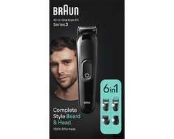 Braun MGK3410 Baardtrimmer - 6 in 1 - Zwart