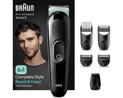 Braun Series 3 MGK3411 - 6 in 1 Set - All In One Style Kit - Voor Baard, hoofd en lichaam