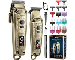Draadloze Baard - Haar en Grooming Trimmer Set - LED Display