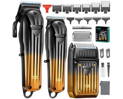 Draadloze Tondeuse en Professioneel Scheerapparaat voor Mannen - Oplaadbare Baardtrimmer en Verzorgingsset