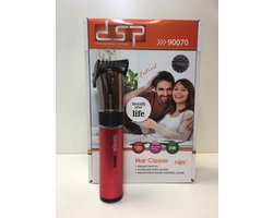 DSP Professional Trimmer 90070 Rood met Dorsh D1 Full Haarwax 150ml