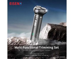 EISENZ 3-in-1 Scheerapparaat & Trimmer – Roterende Shaver – Baardtrimmer & Neus-/Oortrimmer – USB-Oplaadbaar – EZ-GD005