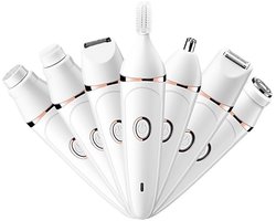 Haarverwijder - Duurzame Haarverwijdering - Snelle Effecten - 7 in 1 - Multifunctionele Scheermachine - Wit